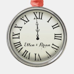 Personalized New Year's Eve Metal Ornament