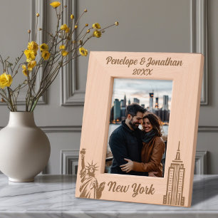 Personalized New York City Custom Name & Date Engraved Frames