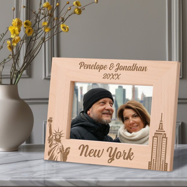 Personalized New York City Custom Name & Date Engraved Frames (Creator Uploaded)