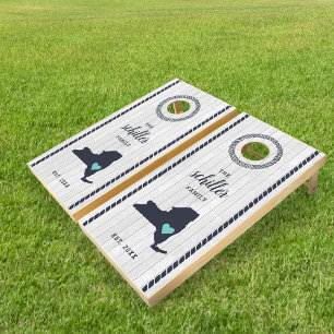 Personalized New York Family Name Cornhole Set
