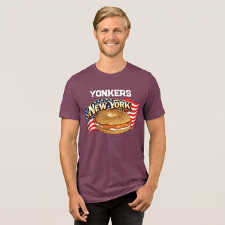 Personalized New York Men's Bella+Canvas Dark Tri-Blend Shirt