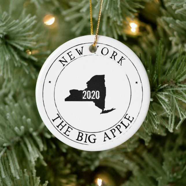 Personalized New York Ornament (Tree)