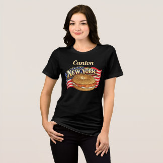 Personalized New York Women's Bella+Canvas Dark Tri-Blend Shirt