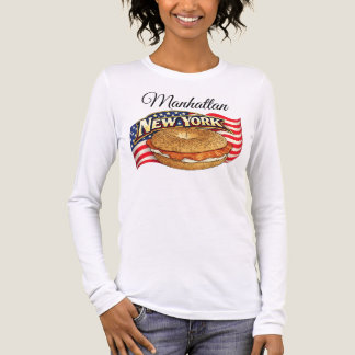 Personalized New York Women's Long Sleeve Tri-Blend Shirt