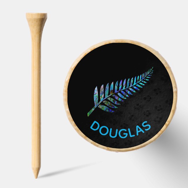 PERSONALIZED NEW ZEALAND FERN PAUA GOLF TEES (Combo)