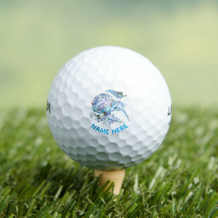PERSONALIZED NEW ZEALAND KIWI PAUA GOLF BALLS