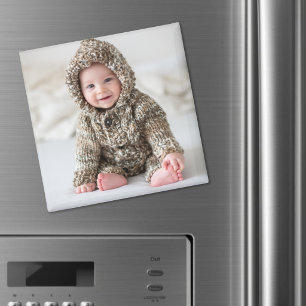 Personalized Newborn Baby Keepsake Photo Magnet