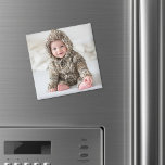 Personalized Newborn Baby Keepsake Photo Magnet<br><div class="desc">Create your own personalized keepsake with this custom photo magnet, featuring a spot for one photo on the front. Perfect for showcasing a new baby, family, friends, pets, or any special memory, you can easily add your favorite photo to make it truly personal. This versatile magnet is a thoughtful gift...</div>
