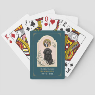Personalized Newfoundland Wedding Favor Photo Poker Cards