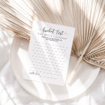 Personalized Newlywed Bucket List Card<br><div class="desc">Wedding advice card for the bride and groom.  A bucket list card for the newlywed's first year of marriage. ELLE PPW551</div>