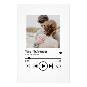 Personalized Newlywed Photo Song Playlist
