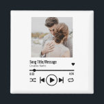 Personalized Newlywed Photo Song Playlist Magnet<br><div class="desc">This personalized song playlist design can be customized with your own music of choice or personalized message,  as well as the couple's name by clicking on the "personalize this template" button. You can also replace the image with your own image or picture.</div>