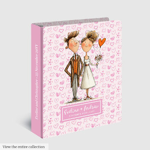 Personalized Newlyweds Ring Binder Quirky Photo