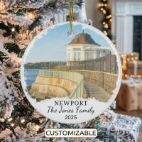Personalized Newport Ornament, Rhode Island