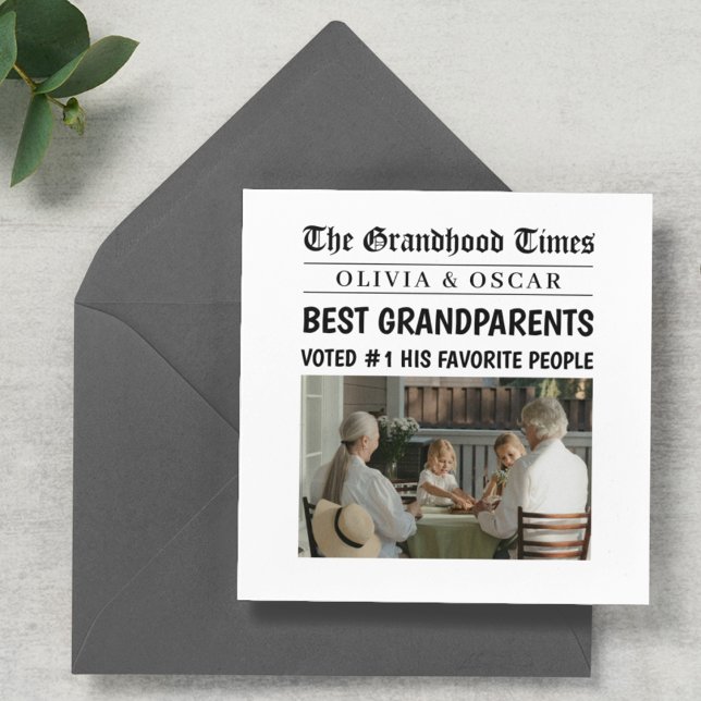 Personalized Newspaper | Best Grandparents (Creator Uploaded)