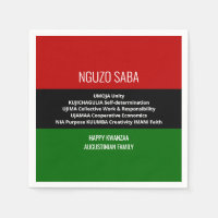 Personalized NGUZO SABA Happy Kwanzaa