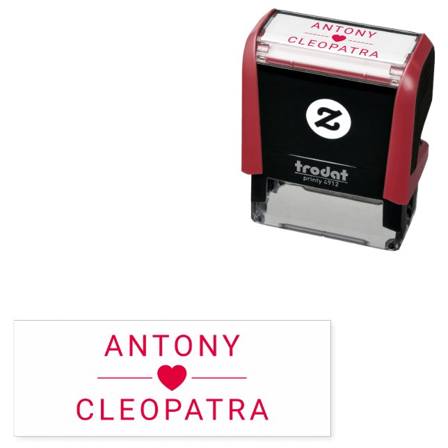 Personalized Nickname Pair Self-Inking Stamp Desig (In Situ)