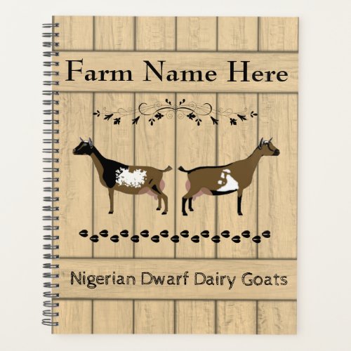 Personalized Nigerian Dwarf Dairy Goat Farm Planner