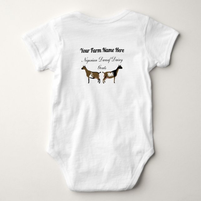 Personalized Nigerian Dwarf Dairy Goat Polo Shirt (Back)
