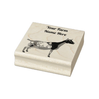 Personalized Nigerian Dwarf Dairy Goat Rubber Stamp