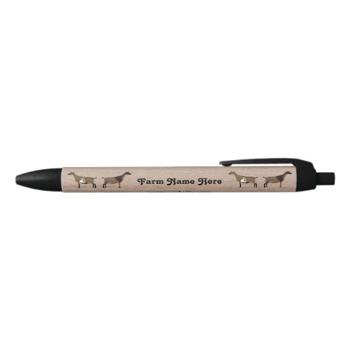 Personalized Nigerian Dwarf Dairy Goat Show Herd Black Ink Pen