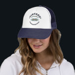 Personalized ninety vintage 90th birthday party trucker hat<br><div class="desc">Add some originality to your wardrobe with this vintage birthday graphic design featuring awesome typography font lettering. It's a great gift idea for men,  women,  husbands,  wives,  grandma,  and grandpa who will love this one-of-a-kind artwork. Perfect for a fun holiday present at your birthday party.</div>