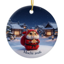 Personalized Ninja Santa Hamster Japanese Christma