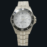 Personalized Nissan 370z Brushstroke Watch<br><div class="desc">Nissan 370Z Brushstroke custom watches. Add your initials. Custom Watches with printed brushed aluminum background.</div>