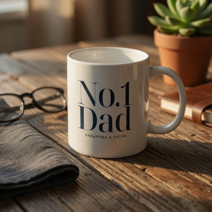 Personalized No.1 Dad Custom Name Father’s Day Coffee Mug
