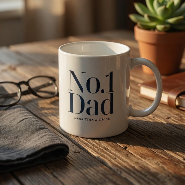 Personalized No.1 Dad | Custom Name Father’s Day Coffee Mug (Creator Uploaded)