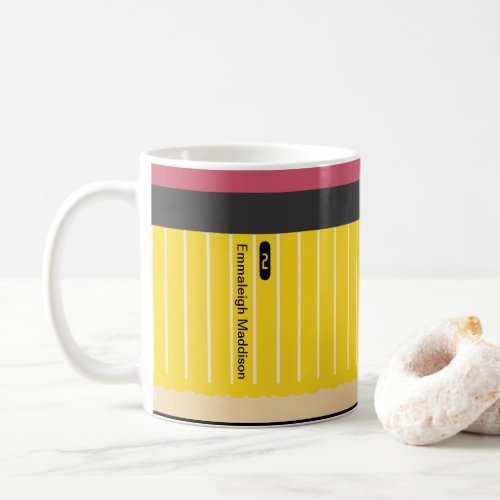 Personalized No 2 Pencil Teachers Fun Coffee Mug