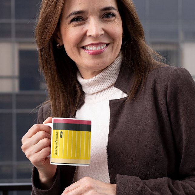 Personalized No 2 Pencil Teacher's Fun Coffee Mug (Creator Uploaded)