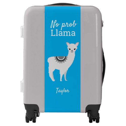 Personalized No Prob Llama Carry_On Luggage