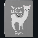 Personalized "NO Prob Llama" iPad Case - Grey<br><div class="desc">Elevate your iPad protection game with our Personalized "NO Prob Llama" iPad Case in sophisticated grey. This iPad case offers the perfect blend of style, humor, and personalization. Crafted with precision to snugly fit your iPad, this case ensures easy access to all ports and buttons, while providing robust protection against...</div>