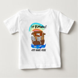 Personalized Noah's Ark 1st Birthday Tshirt
