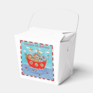 Personalized Noah's Ark Birthday Favor Boxes