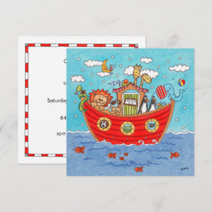 Personalized Noah's Ark Birthday Invitation