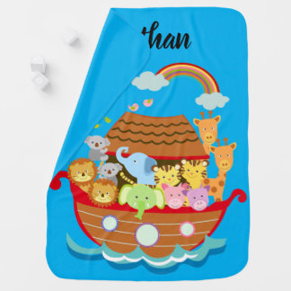 Personalized Noah's Ark Blanket
