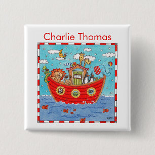 Personalized Noah's Ark  Button