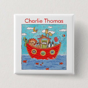 Personalized Noah's Ark  Button