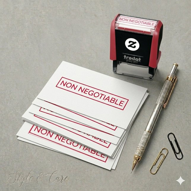 Personalized NON NEGOTIABLE Label Self-inking Stamp (Personalized NON NEGOTIABLE Label Self-inking Stamp)