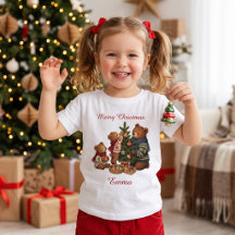 Personalized Nordic Bear Family Christmas Tree