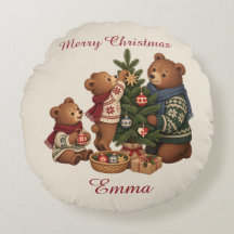 Personalized Nordic Bear Family Christmas Tree