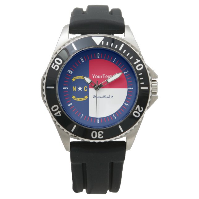 Personalized North Carolina State Watch Design (Front)