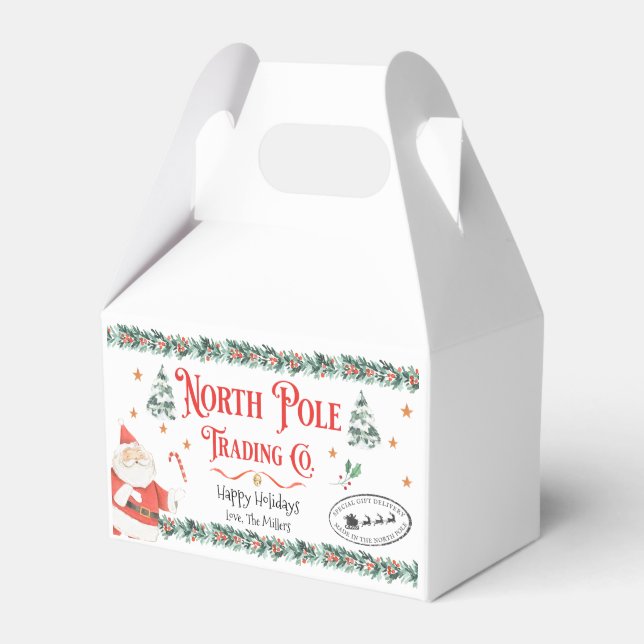 Personalized North Pole Special Delivery Gift Box (Front Side)