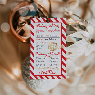 Personalized North Pole Special Delivery Santa Gift Tags