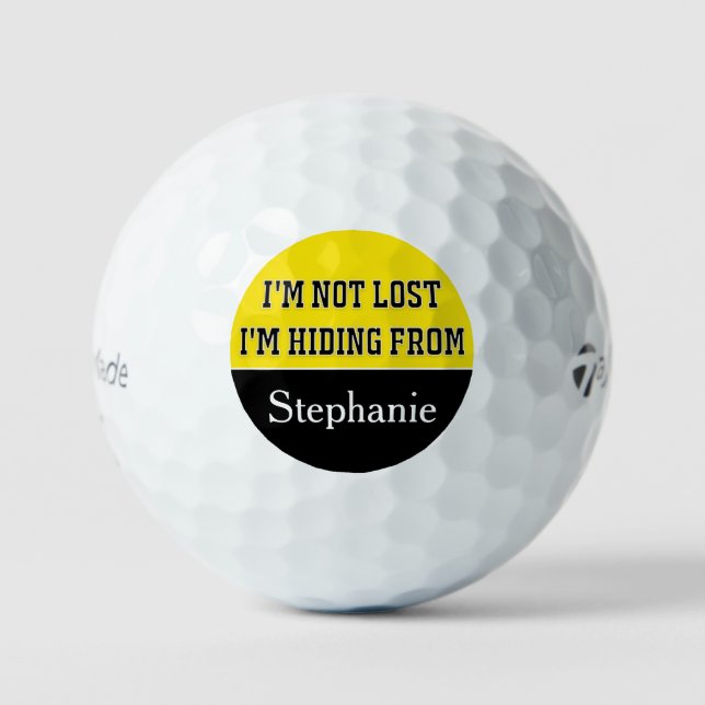 Personalized Not Lost Taylor Made TP5 Golf Balls (Front)