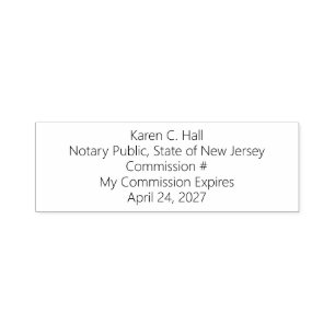 Personalized Notary Public Commission Expiration S Self-inking Stamp