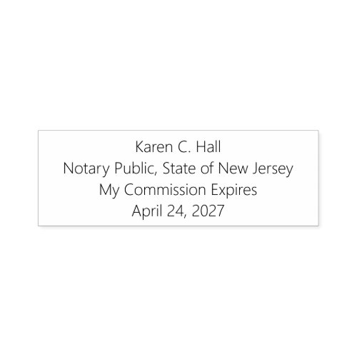 Personalized Notary Public Commission Expiration Self_inking Stamp