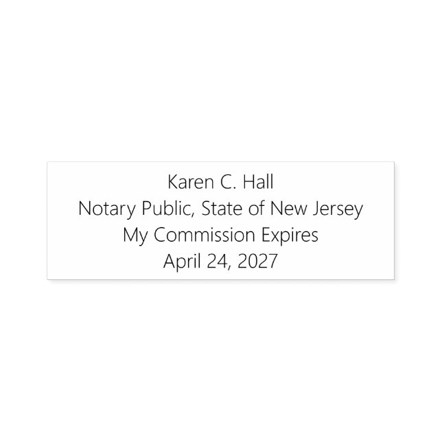 Personalized Notary Public Commission Expiration Self-inking Stamp (Design)